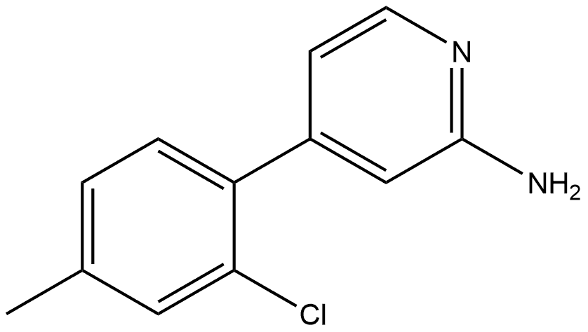 4-(2-Chloro-4-methylphenyl)-2-pyridinamine Structure