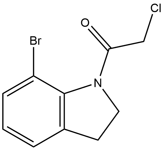 1-(7-Bromo-2,3-dihydro-1H-indol-1-yl)-2-chloroethanone Structure