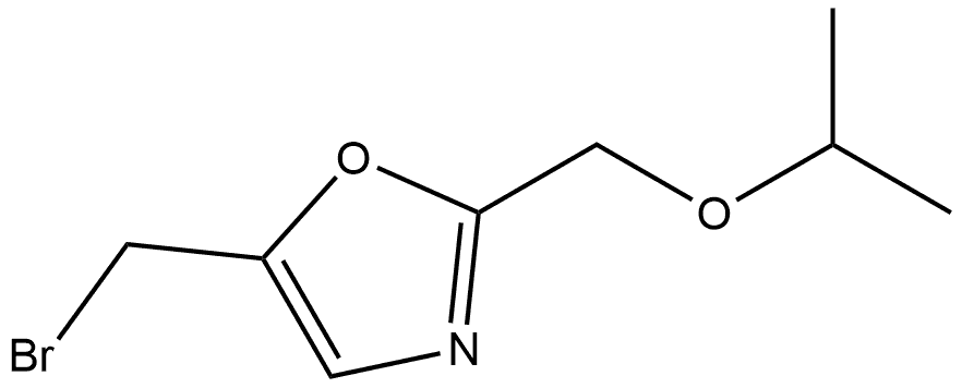 5-(bromomethyl)-2-[(propan-2-yloxy)methyl]-1,3-oxazole Structure