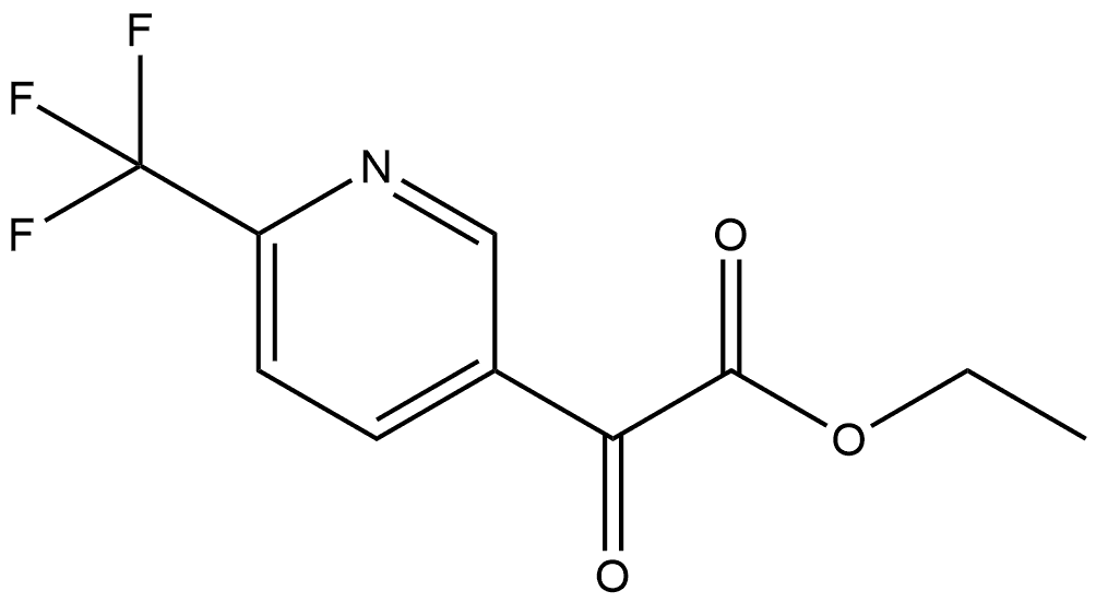 Ethyl α-oxo-6-(trifluoromethyl)-3-pyridineacetate Structure