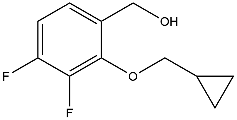 2-(Cyclopropylmethoxy)-3,4-difluorobenzenemethanol 구조식 이미지