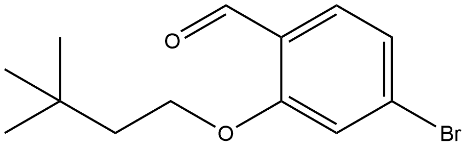 Benzaldehyde, 4-bromo-2-(3,3-dimethylbutoxy)- Structure