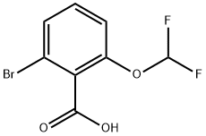 Benzoic acid, 2-bromo-6-(difluoromethoxy)- 구조식 이미지