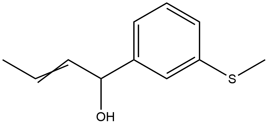 3-(Methylthio)-α-1-propen-1-ylbenzenemethanol Structure