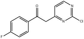 Ethanone, 2-(2-chloro-4-pyrimidinyl)-1-(4-fluorophenyl)- 구조식 이미지