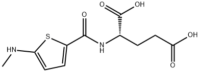 L-Glutamic acid, N-[[5-(methylamino)-2-thienyl]carbonyl]- Structure