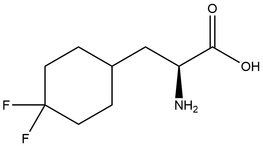 (2S)-2-amino-3-(4,4-difluorocyclohexyl)propanoic acid Structure