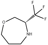 1,4-Oxazepine, hexahydro-3-(trifluoromethyl)-, (3R)- 구조식 이미지