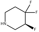 Piperidine, 3,4,4-trifluoro-, (3S)- Structure