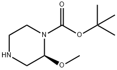 1-Piperazinecarboxylic acid, 2-methoxy-, 1,1-dimethylethyl ester, (2S)- Structure