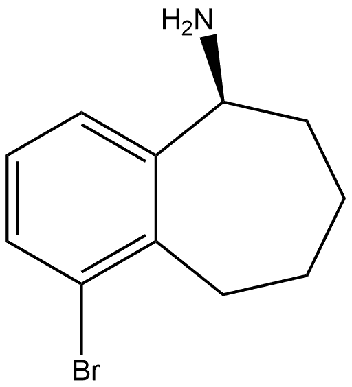 (S)-1-bromo-6,7,8,9-tetrahydro-5H-benzo[7]annulen-5-amine 구조식 이미지