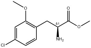 (S)-methyl 2-amino-3-(4-chloro-2-methoxyphenyl)propanoate Structure