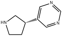 Pyrimidine, 5-(3S)-3-pyrrolidinyl- 구조식 이미지
