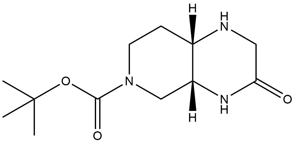 tert-butyl (4aR,8aS)-3-oxo-decahydropyrido[3,4-b]pyrazine-6-carboxylate Structure