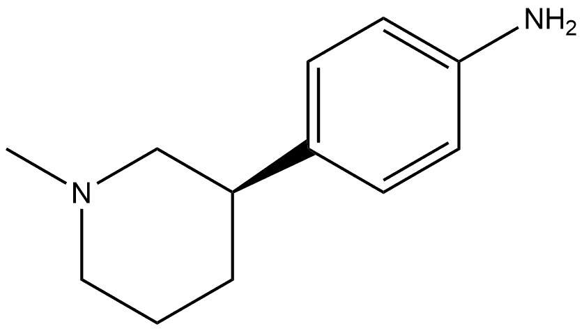 4-[(3R)-1-Methyl-3-piperidinyl]benzenamine Structure