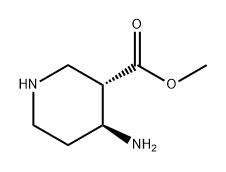 3-Piperidinecarboxylic acid, 4-amino-, methyl ester, (3S,4S)- Structure