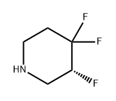 Piperidine, 3,4,4-trifluoro-, (3R)- Structure