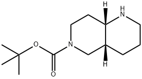 rac-tert-butyl (4aR,8aS)-decahydro-1,6-naphthyridine-6-carboxylate, cis Structure