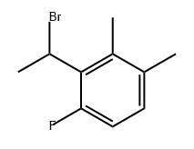 Benzene, 2-(1-bromoethyl)-1-fluoro-3,4-dimethyl- Structure