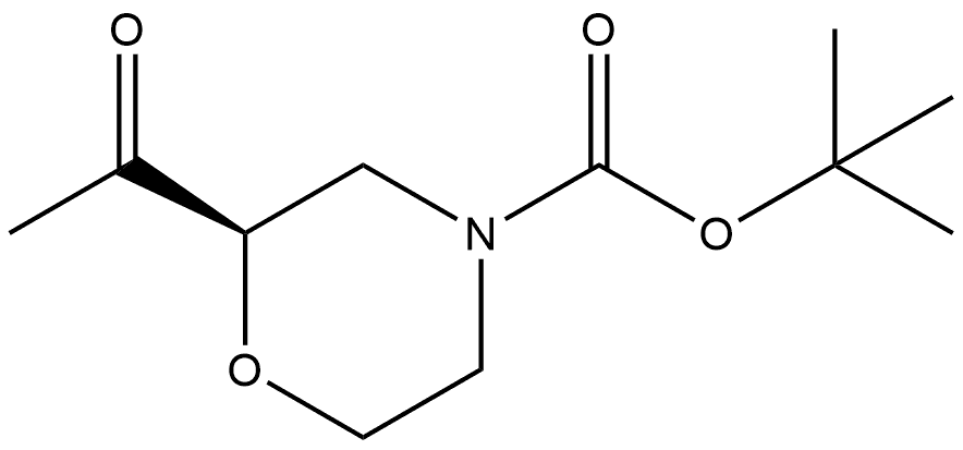 (R)-4-Boc-2-acetylmorpholine Structure