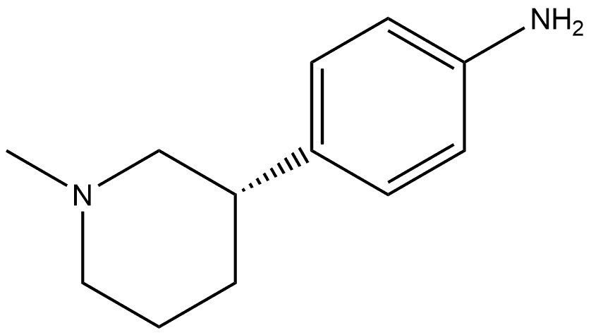 4-[(3S)-1-Methyl-3-piperidinyl]benzenamine Structure