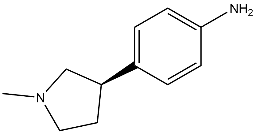 4-[(3R)-1-Methyl-3-pyrrolidinyl]benzenamine Structure