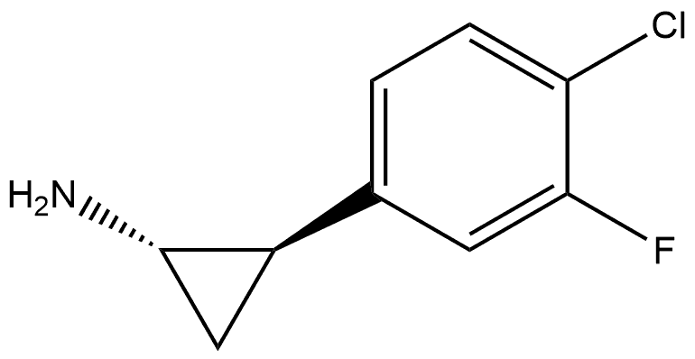 (1S,2R)-2-(4-Chloro-3-fluorophenyl)cyclopropanamine Structure