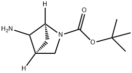 2-Azabicyclo[2.1.1]hexane-2-carboxylic acid, 5-amino-, 1,1-dimethylethyl ester, … Structure