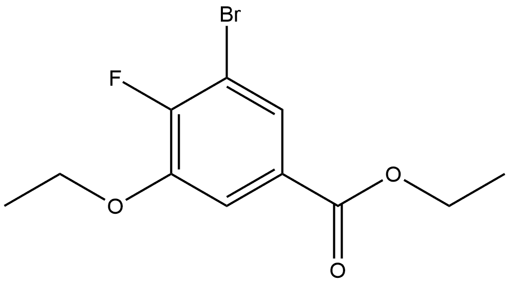 Ethyl 3-bromo-5-ethoxy-4-fluorobenzoate Structure