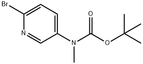 Carbamic acid, N-(6-bromo-3-pyridinyl)-N-methyl-, 1,1-dimethylethyl ester 구조식 이미지