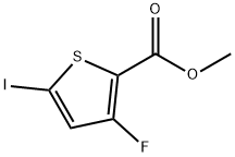 2-Thiophenecarboxylic acid, 3-fluoro-5-iodo-, methyl ester Structure