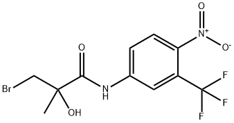 N-[4-Nitro-3-(trifluoromethyl)phenyl]-(2R)-3-bromo-2-hydroxy-2-methylpropanamide Structure