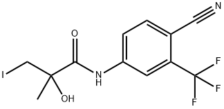 N-[4-Cyano-3-(trifluoromethyl)phenyl]-2-hydroxy-3-iodo-2-methylpropanamide Structure