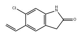 2H-Indol-2-one, 6-chloro-5-ethenyl-1,3-dihydro- 구조식 이미지