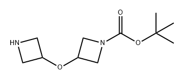 1-Azetidinecarboxylic acid, 3-(3-azetidinyloxy)-, 1,1-dimethylethyl ester Structure