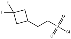 2-(3,3-difluorocyclobutyl)ethane-1-sulfonyl chloride 구조식 이미지