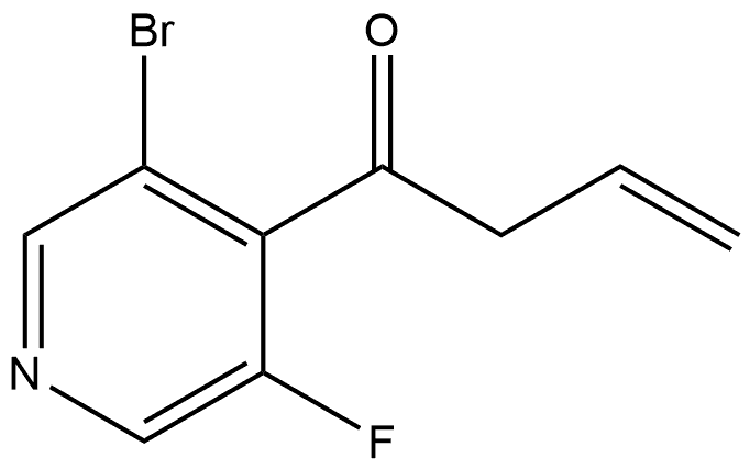 1-(3-Bromo-5-fluoro-4-pyridinyl)-3-buten-1-one Structure