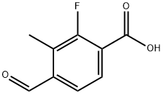 2-Fluoro-4-formyl-3-methylbenzoic acid Structure