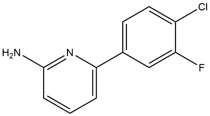 2-Pyridinamine, 6-(4-chloro-3-fluorophenyl)- Structure