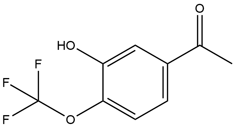 1-[3-Hydroxy-4-(trifluoromethoxy)phenyl]ethanone Structure