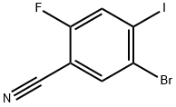 Benzonitrile, 5-bromo-2-fluoro-4-iodo- Structure