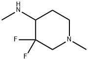 4-Piperidinamine, 3,3-difluoro-N,1-dimethyl- 구조식 이미지