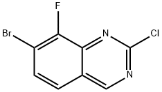 Quinazoline, 7-bromo-2-chloro-8-fluoro- 구조식 이미지