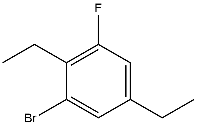 1-Bromo-2,5-diethyl-3-fluorobenzene Structure