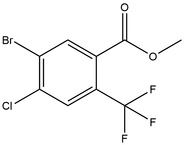 Methyl 5-bromo-4-chloro-2-(trifluoromethyl)benzoate Structure