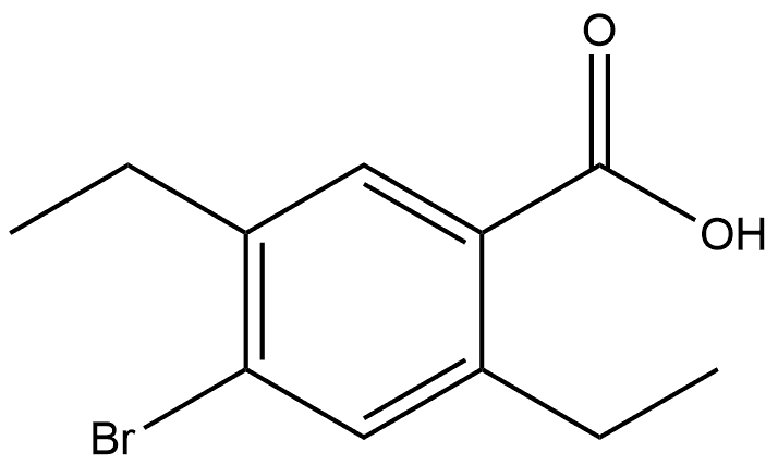 4-Bromo-2,5-diethylbenzoic acid Structure