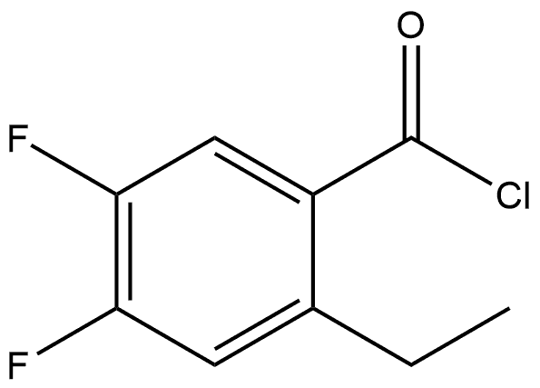 2-Ethyl-4,5-difluorobenzoyl chloride Structure