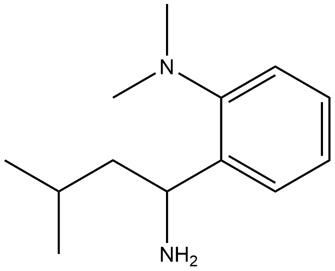 2-(1-amino-3-methylbutyl)-N,N-dimethylaniline Structure