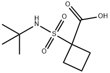 1-(tert-butylsulfamoyl)cyclobutane-1-carboxylic acid Structure