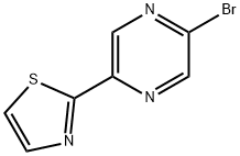 Pyrazine, 2-bromo-5-(2-thiazolyl)- Structure